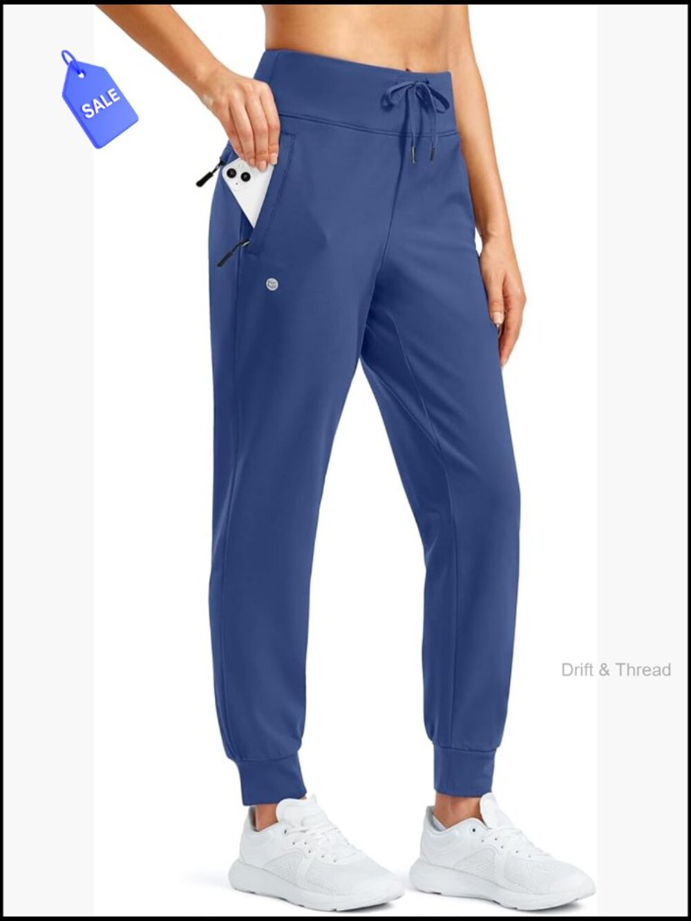 Fleece Lined Joggers Water Resistant Hiking Pants High Waisted Thermal